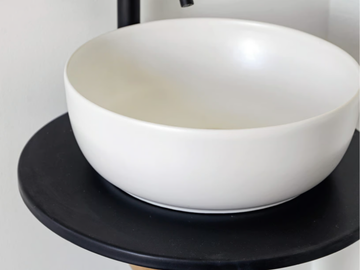 COLORS - Countertop round ceramic washbasin by Scarabeo Ceramiche - view 2